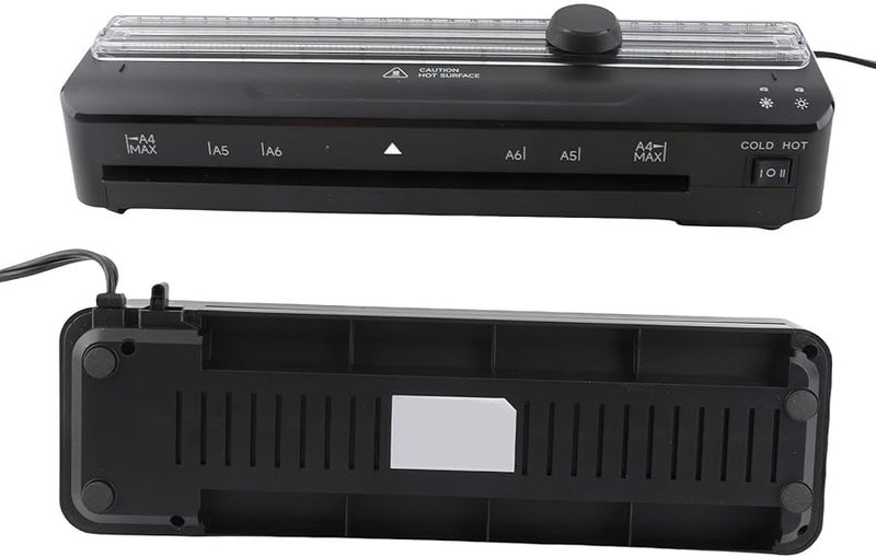 آلة تصفيح A4 مدمجة مع قاطع للمستندات والصور 320 مم قابس أمريكي تيار متردد 110-120 فولت - Image 5